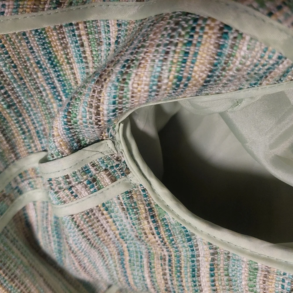 KASPER Women's Cream and Tan Striped Blazer - Picture 6 of 6